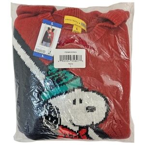 Peanuts by Sanctuary Sweater Women Navy (Snoopy) Holiday NWT